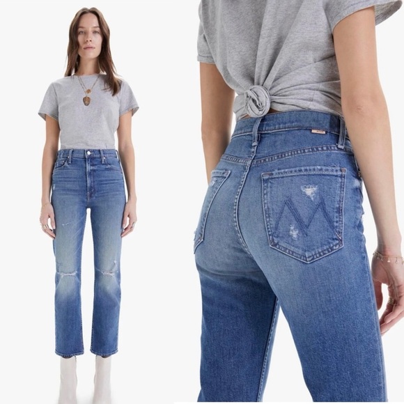 Mother Superior High Waisted Rider Ankle Far Beyond The Sky  Jeans Size 26 Wide - Picture 1 of 11
